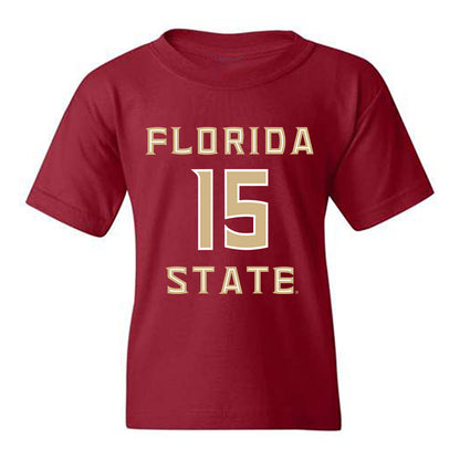 FSU - NCAA Men's Basketball : Jalen Crawford - Replica Shersey Youth T-Shirt-0