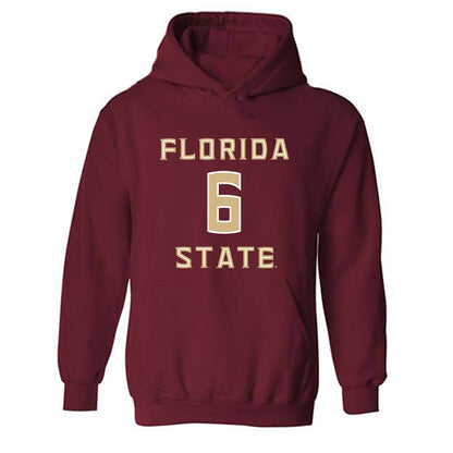 FSU - NCAA Men's Basketball : Robert McCray V - Replica Shersey Hooded Sweatshirt-0