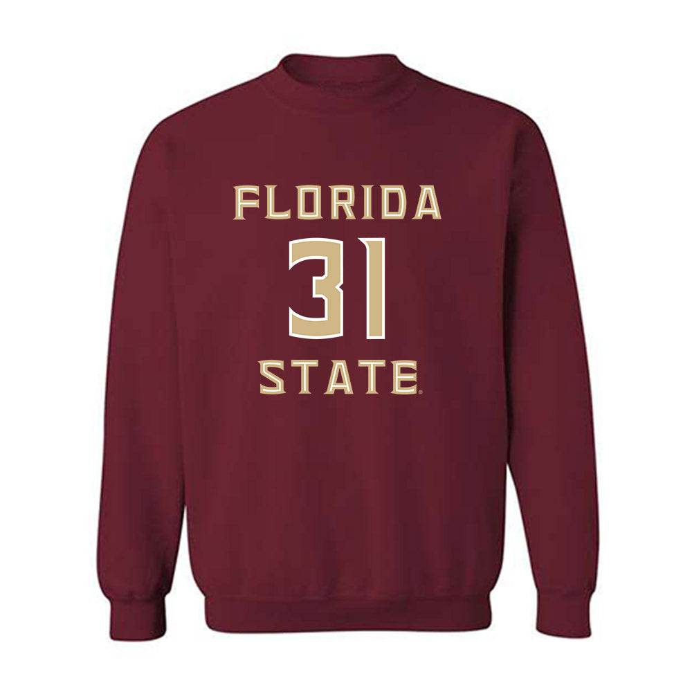 FSU - NCAA Baseball : Braxton Varnes - Replica Shersey Crewneck Sweatshirt-0