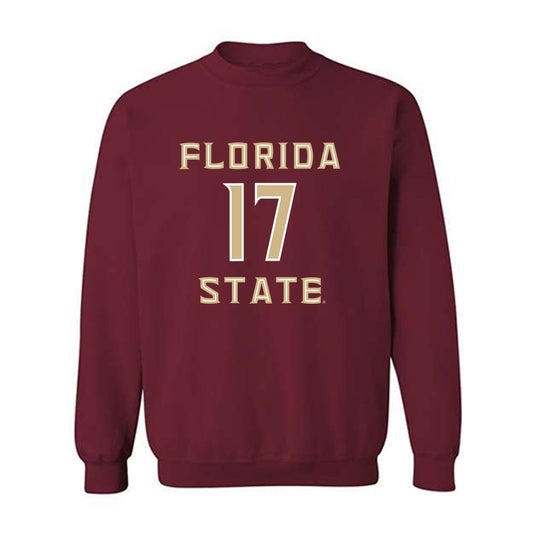 FSU - NCAA Beach Volleyball : Myriah Massey - Replica Shersey Crewneck Sweatshirt