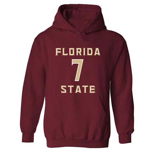 FSU - NCAA Softball : Angelee Bueno - Replica Shersey Hooded Sweatshirt