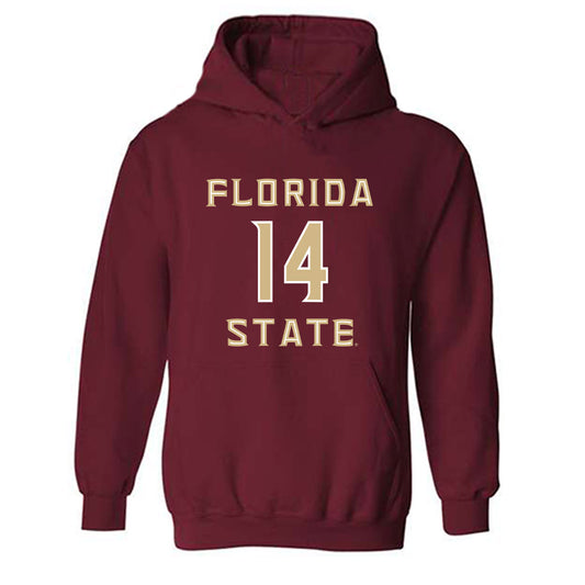 FSU - NCAA Women's Soccer : Carissa Boeckmann - Replica Shersey Hooded Sweatshirt