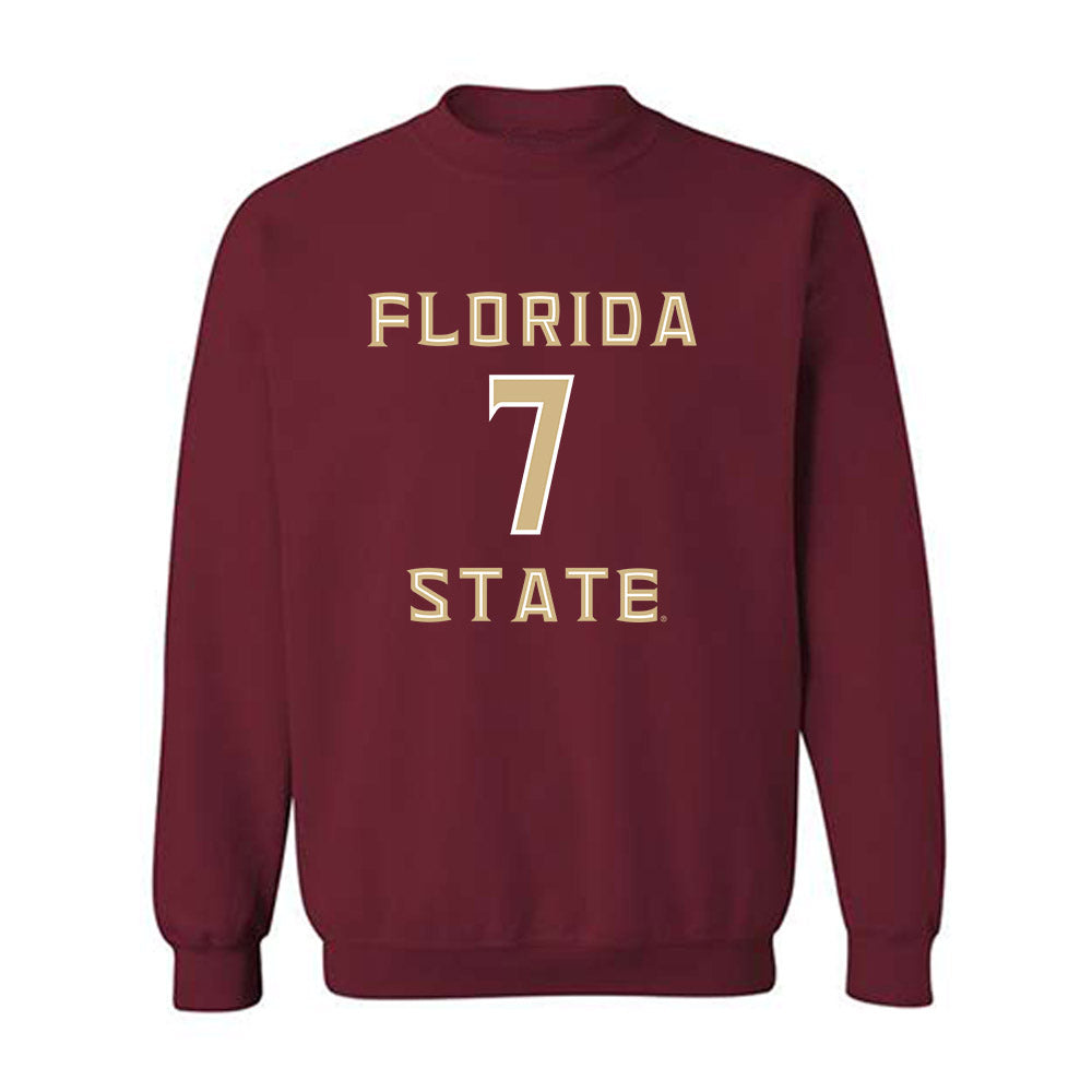 FSU - NCAA Baseball : Wes Mendes - Replica Shersey Crewneck Sweatshirt-0