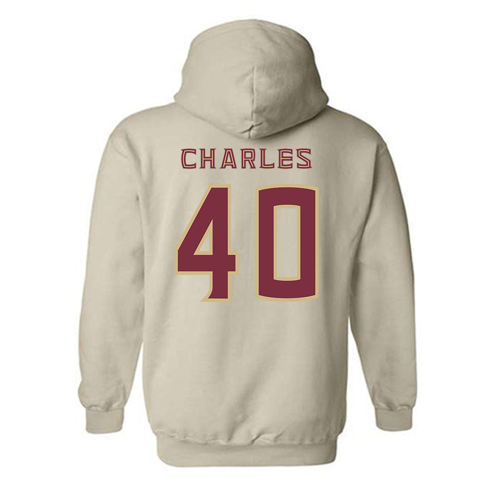 FSU - NCAA Baseball : Joseph Charles - Replica Shersey Hooded Sweatshirt-1