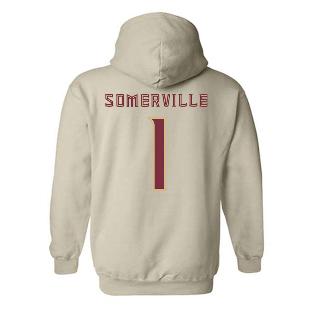 FSU - NCAA Men's Basketball : Martin Somerville - Replica Shersey Hooded Sweatshirt-1