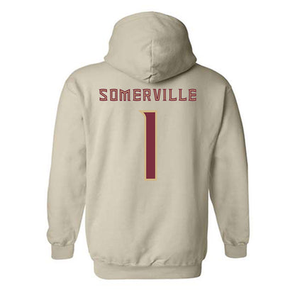 FSU - NCAA Men's Basketball : Martin Somerville - Replica Shersey Hooded Sweatshirt-1