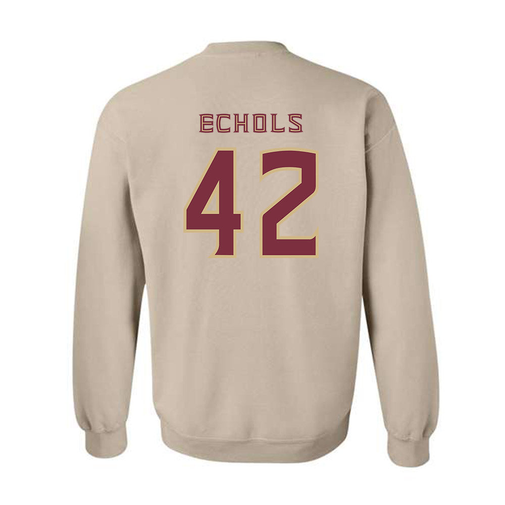 FSU - NCAA Baseball : Jacob Echols - Replica Shersey Crewneck Sweatshirt-1
