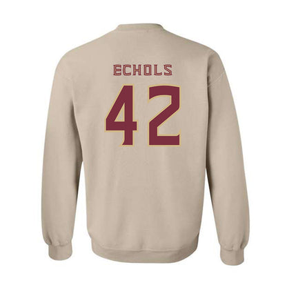 FSU - NCAA Baseball : Jacob Echols - Replica Shersey Crewneck Sweatshirt-1