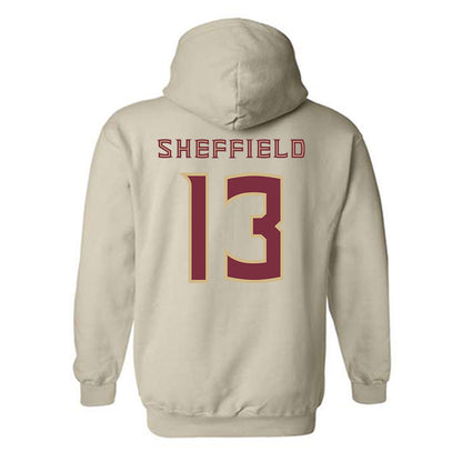 FSU - NCAA Baseball : Noah Sheffield - Replica Shersey Hooded Sweatshirt