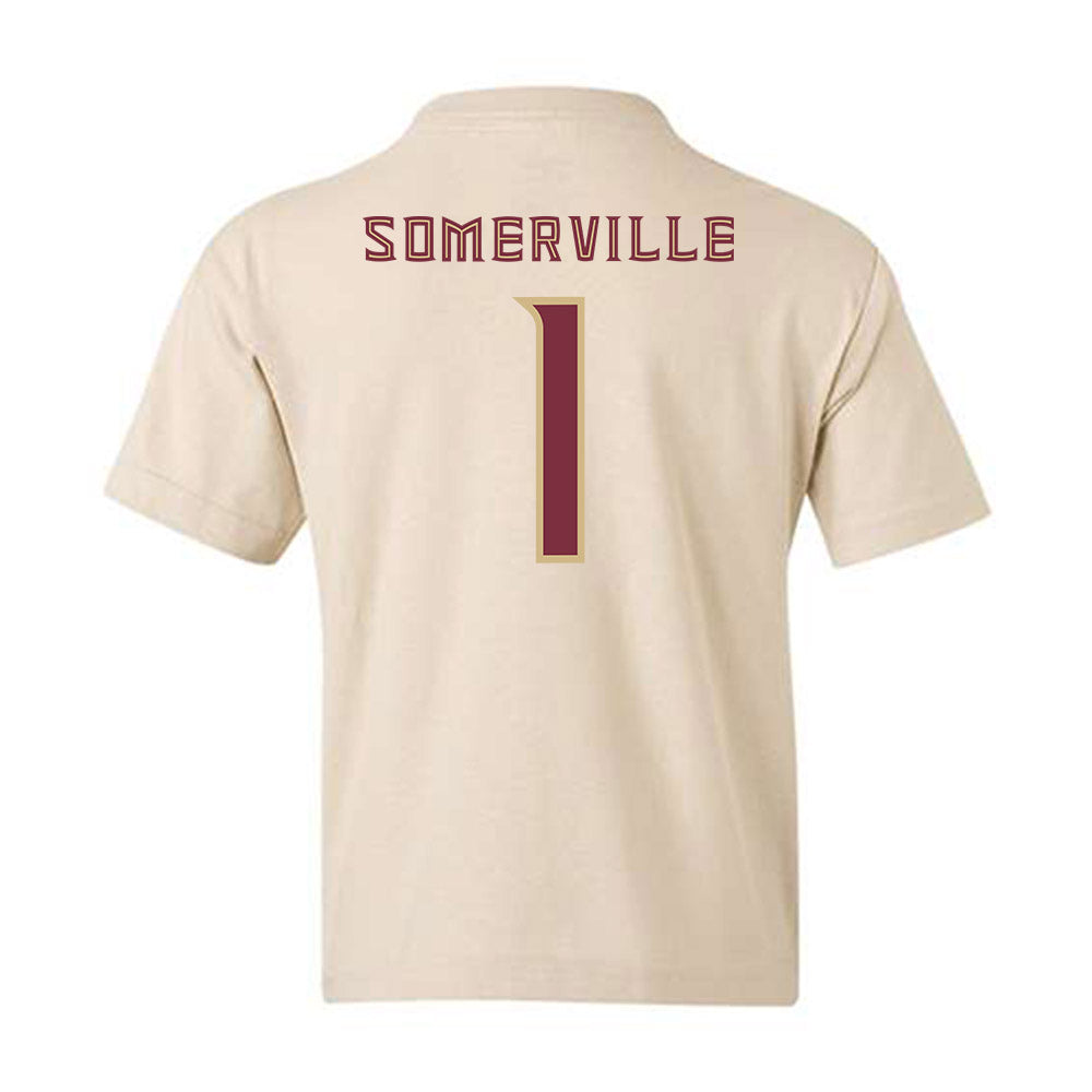 FSU - NCAA Men's Basketball : Martin Somerville - Replica Shersey Youth T-Shirt-1
