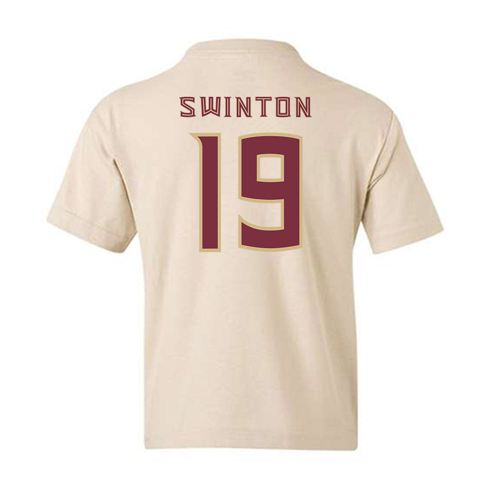 FSU - NCAA Men's Basketball : AJ Swinton - Replica Shersey Youth T-Shirt-1