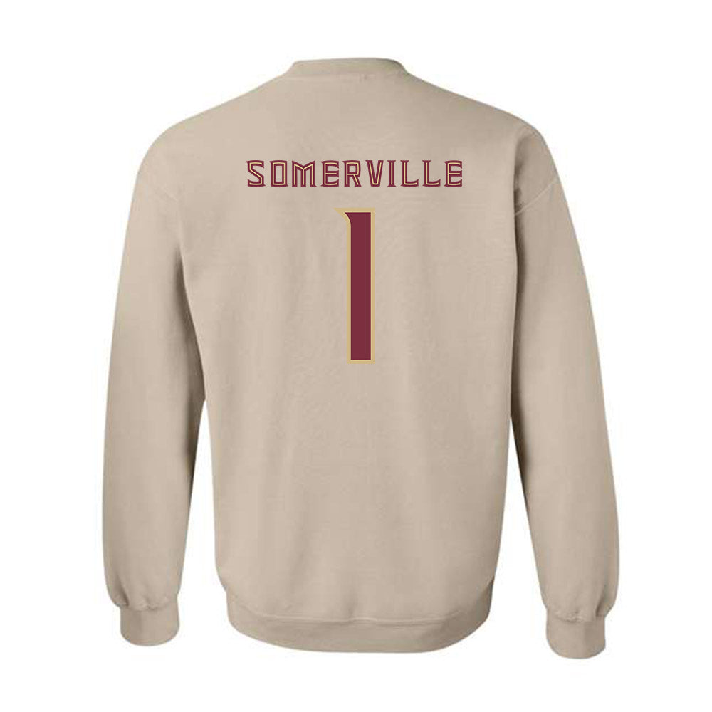FSU - NCAA Men's Basketball : Martin Somerville - Replica Shersey Crewneck Sweatshirt-1