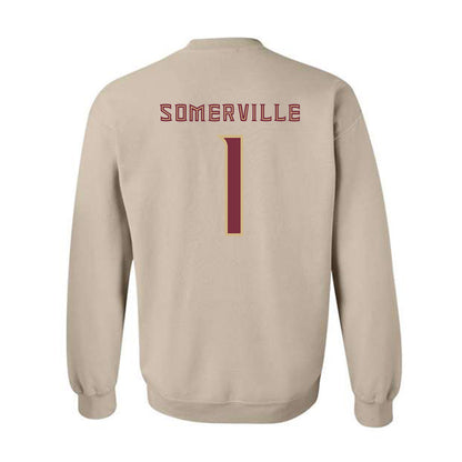 FSU - NCAA Men's Basketball : Martin Somerville - Replica Shersey Crewneck Sweatshirt-1