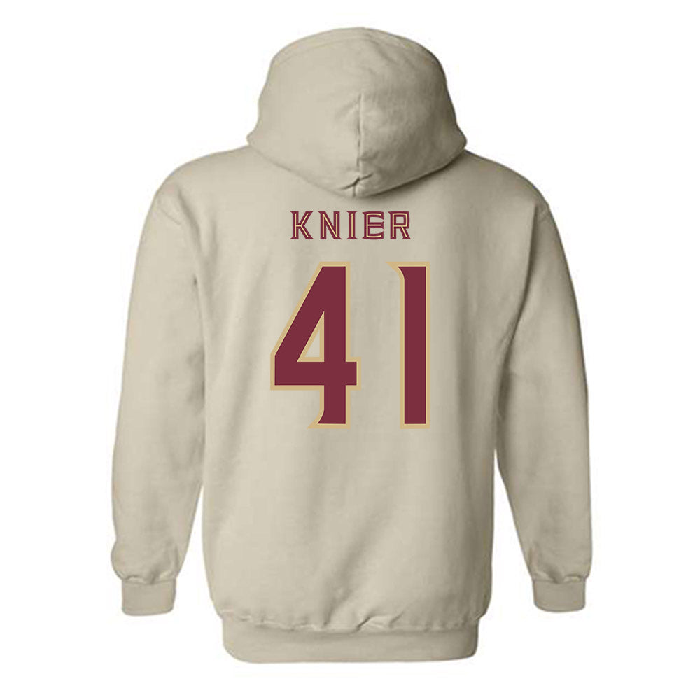 FSU - NCAA Baseball : Chris Knier - Replica Shersey Hooded Sweatshirt