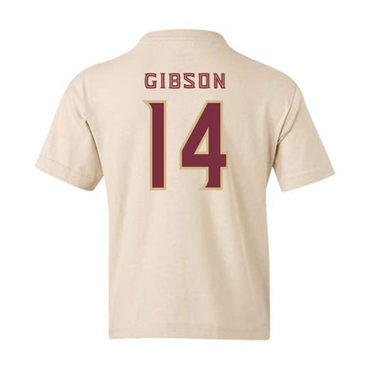 FSU - NCAA Baseball : BJ Gibson - Replica Shersey Youth T-Shirt-1
