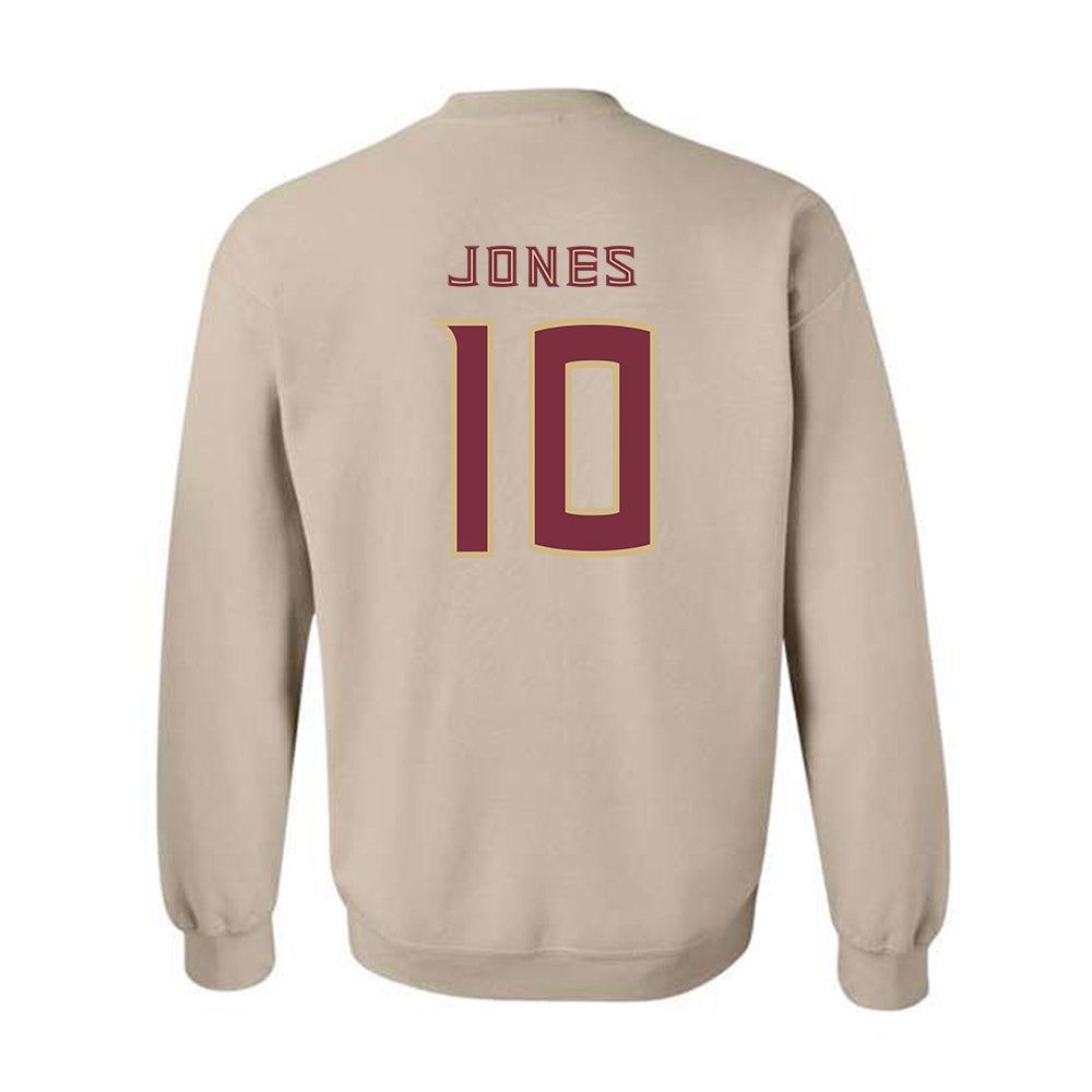 FSU - NCAA Men's Basketball : Lajae Jones - Replica Shersey Crewneck Sweatshirt-1