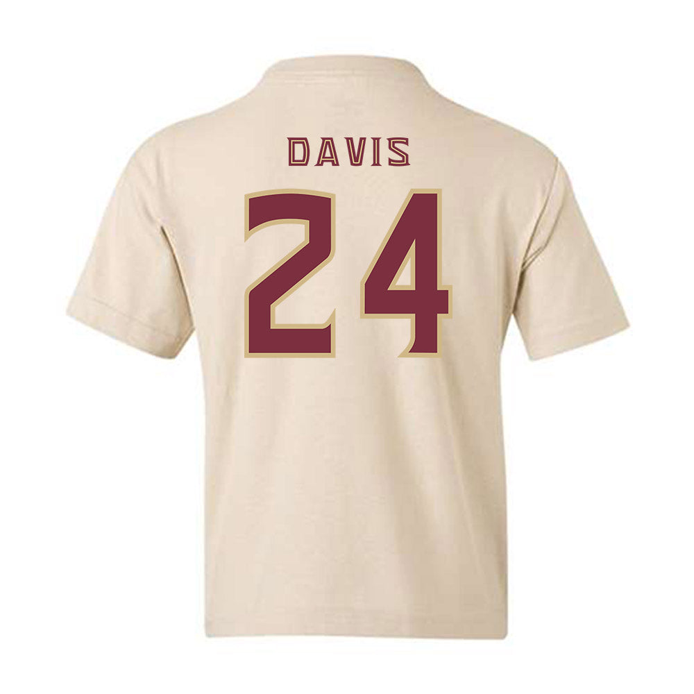 FSU - NCAA Women's Basketball : Pania Davis - Replica Shersey Youth T-Shirt-1