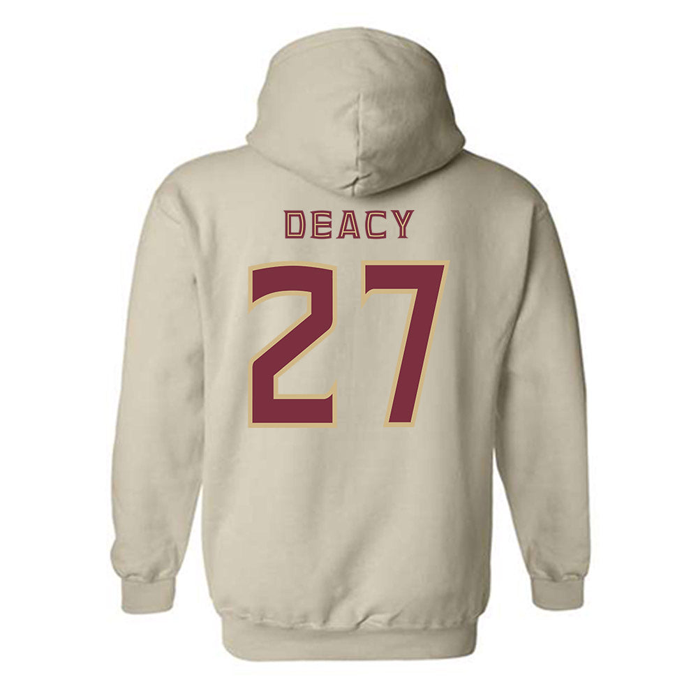 FSU - NCAA Women's Lacrosse : Alyssa Deacy - Replica Shersey Hooded Sweatshirt-1