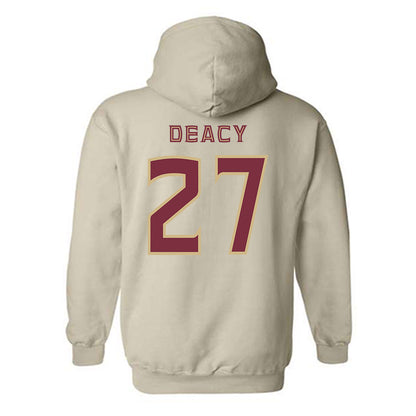 FSU - NCAA Women's Lacrosse : Alyssa Deacy - Replica Shersey Hooded Sweatshirt-1