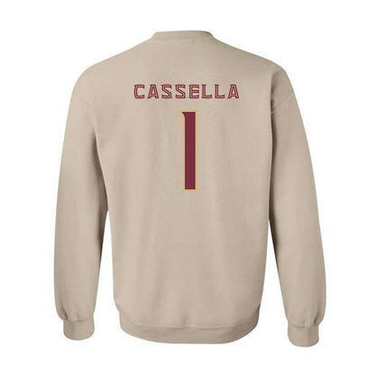 FSU - NCAA Women's Lacrosse : Sienna Cassella - Replica Shersey Crewneck Sweatshirt-1
