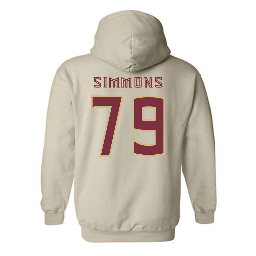 FSU - NCAA Football : Lucas Simmons - Replica Shersey Hooded Sweatshirt