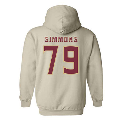 FSU - NCAA Football : Lucas Simmons - Replica Shersey Hooded Sweatshirt