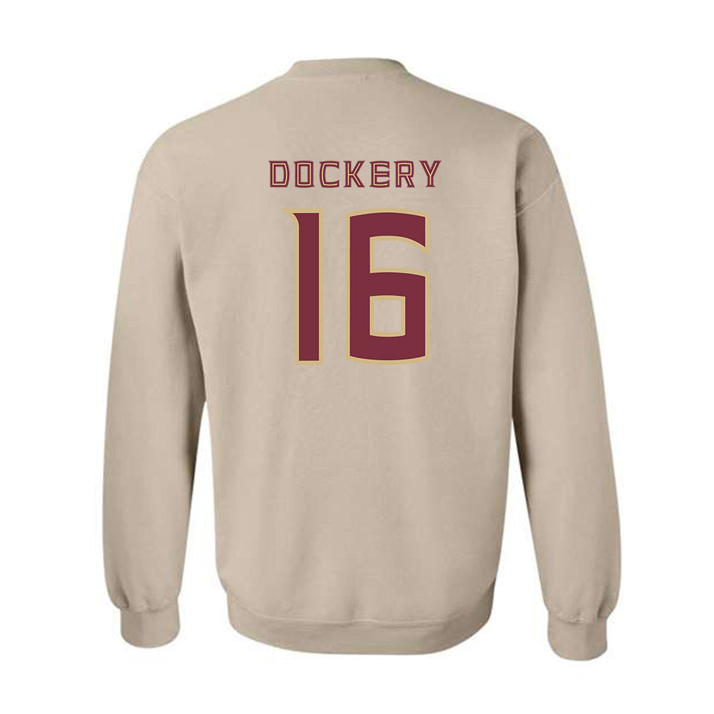 FSU - NCAA Softball : Averi Dockery - Replica Shersey Crewneck Sweatshirt-1