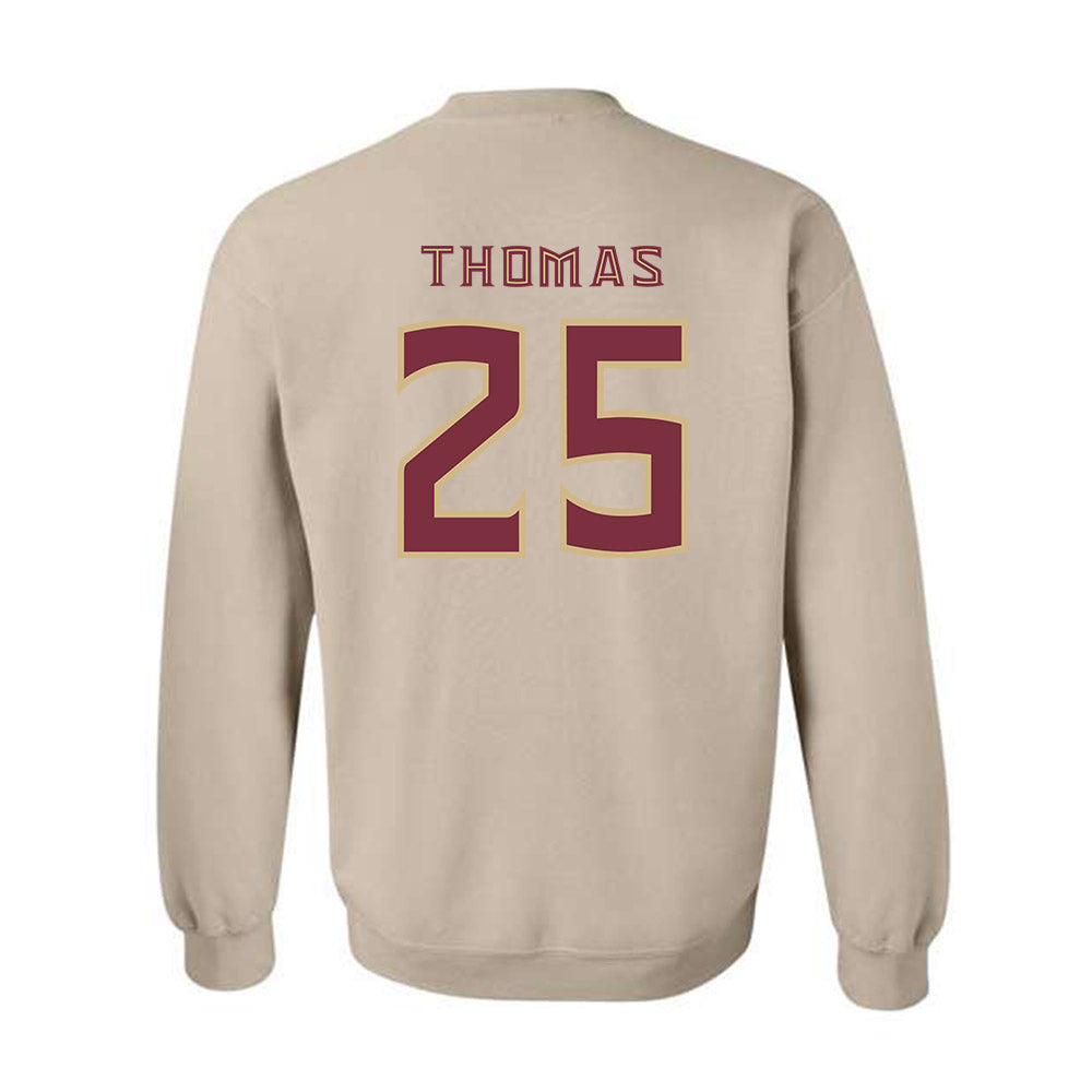 FSU - NCAA Men's Basketball : Justin Thomas - Replica Shersey Crewneck Sweatshirt-1