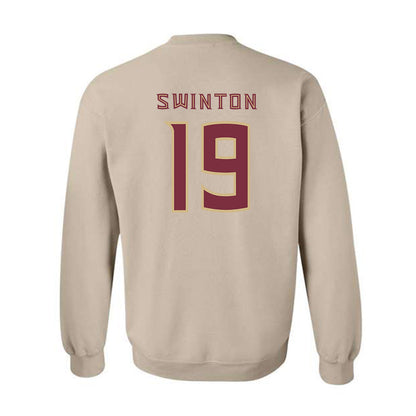 FSU - NCAA Men's Basketball : AJ Swinton - Replica Shersey Crewneck Sweatshirt-1