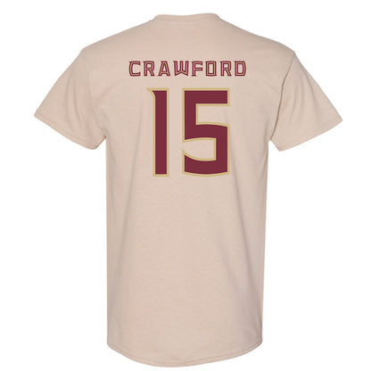 FSU - NCAA Men's Basketball : Jalen Crawford - Replica Shersey T-Shirt-1