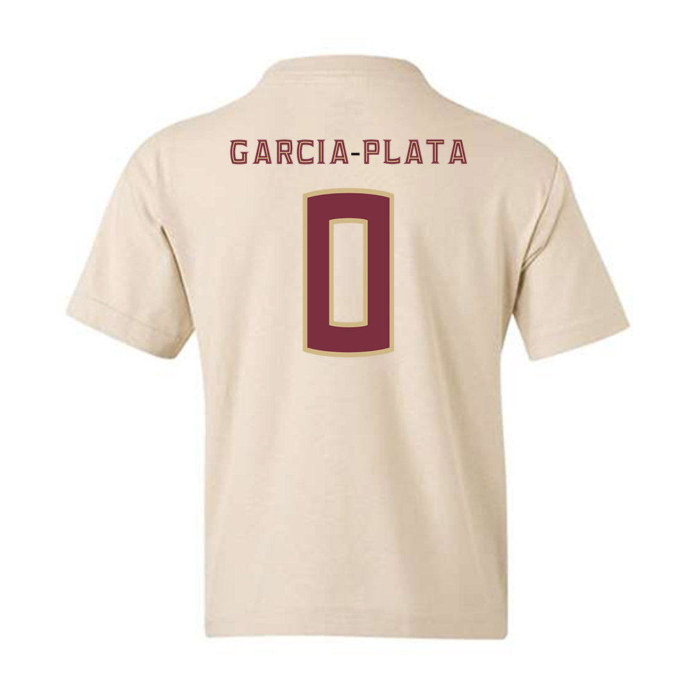 FSU - NCAA Men's Basketball : Maximo Garcia-Plata - Replica Shersey Youth T-Shirt-1