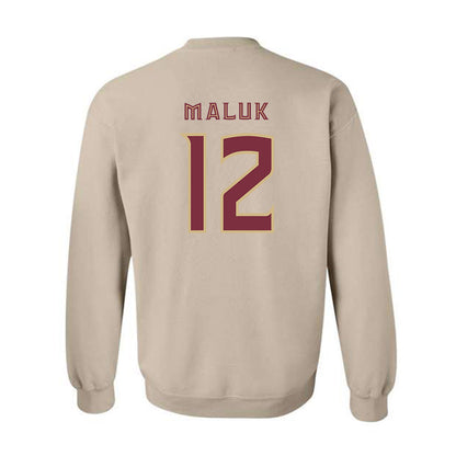 FSU - NCAA Men's Basketball : Alier Maluk - Replica Shersey Crewneck Sweatshirt-1