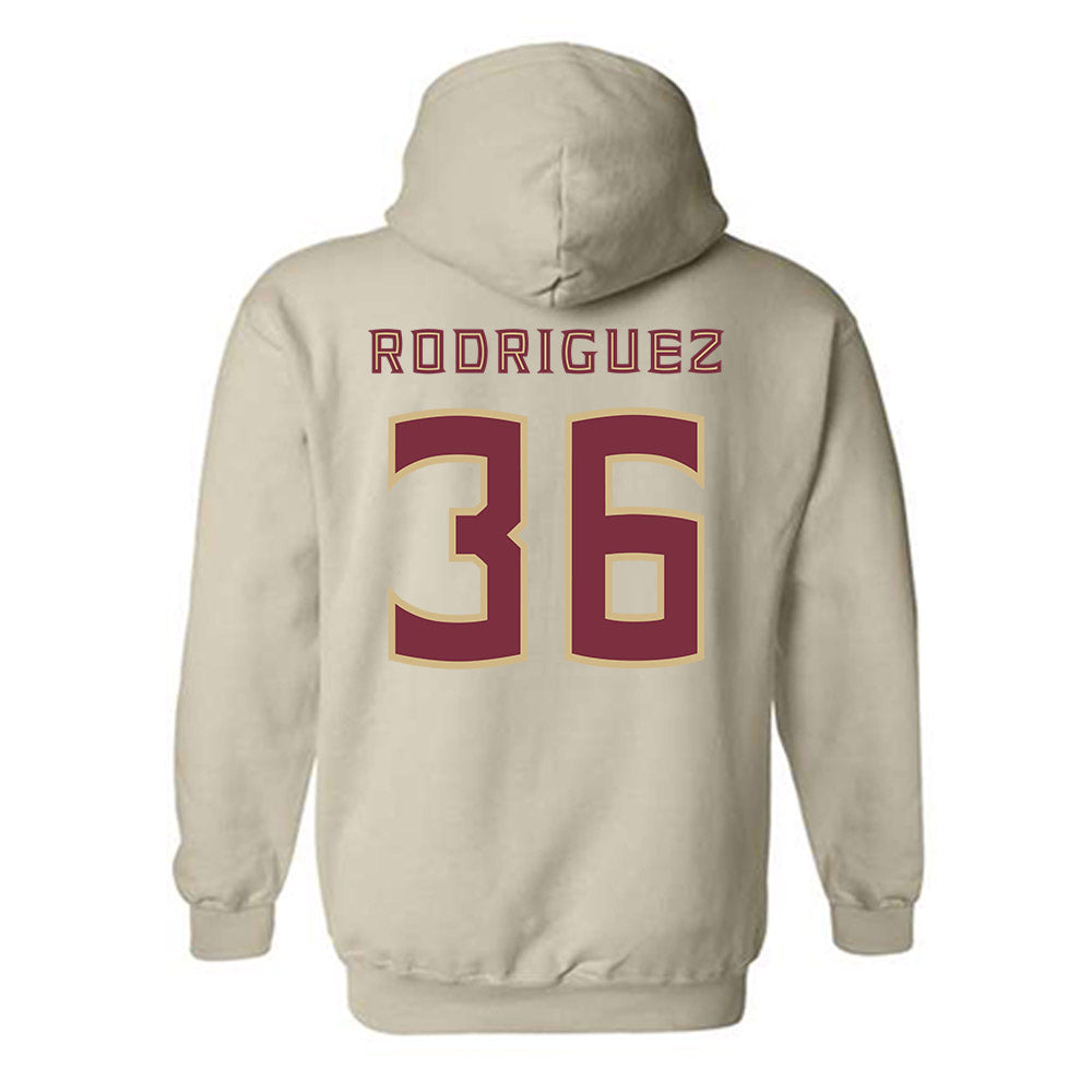 FSU - NCAA Baseball : Mookie Rodriguez - Replica Shersey Hooded Sweatshirt-1