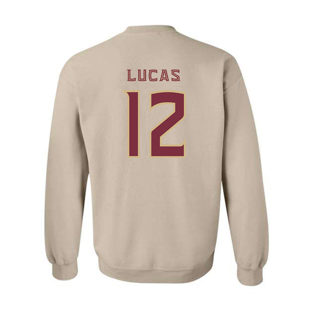 FSU - NCAA Football : Jaylin Lucas - Replica Shersey Crewneck Sweatshirt-1