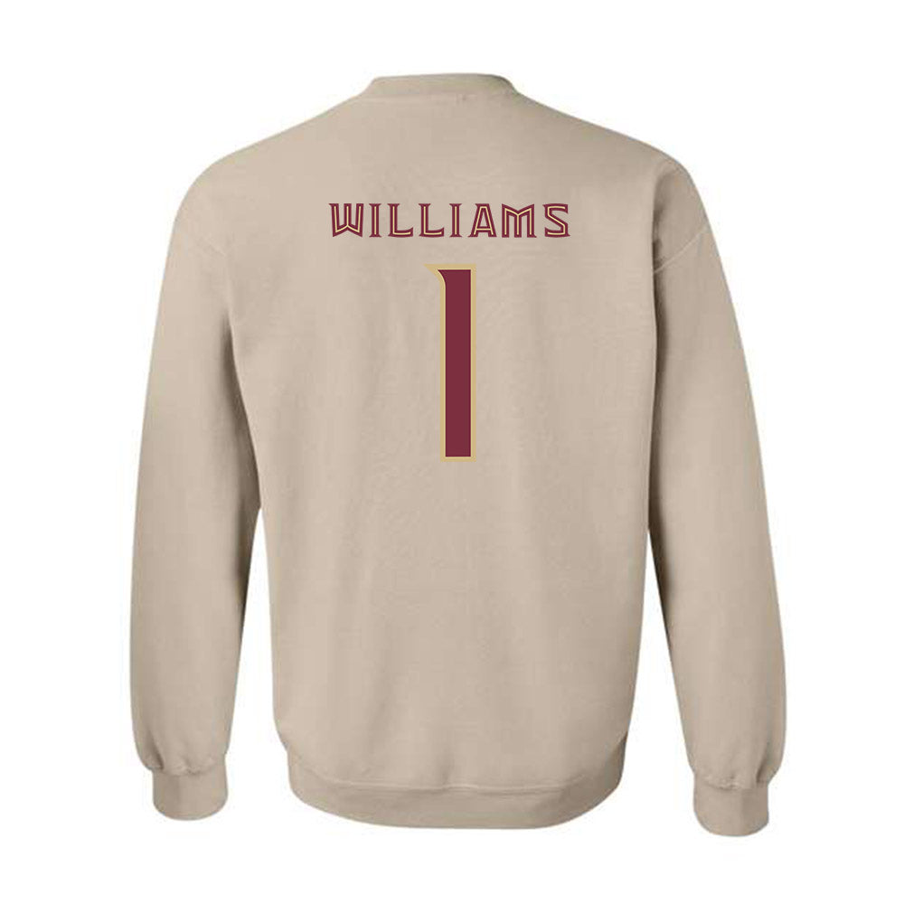 FSU - NCAA Baseball : Chase Williams - Replica Shersey Crewneck Sweatshirt-1