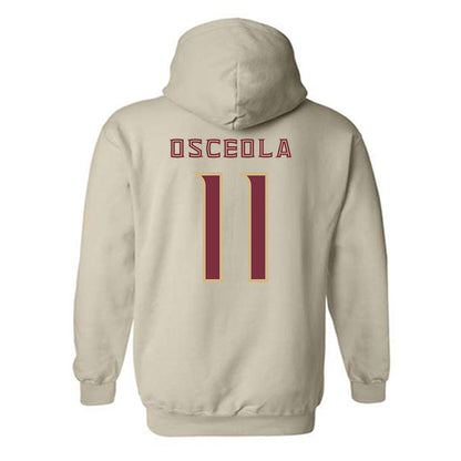 FSU - NCAA Men's Basketball : Xavier Osceola - Replica Shersey Hooded Sweatshirt-1