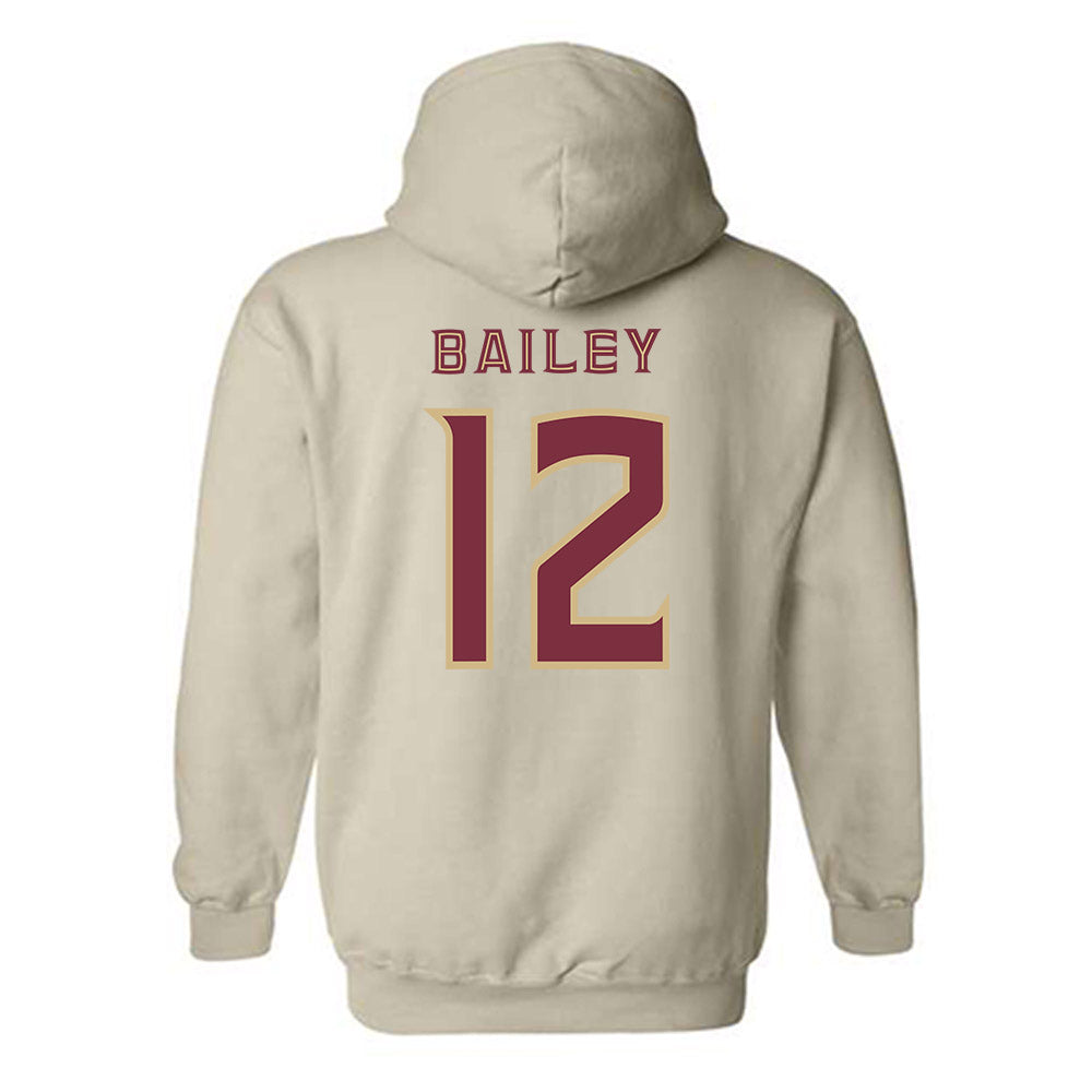 FSU - NCAA Baseball : Myles Bailey - Replica Shersey Hooded Sweatshirt-1