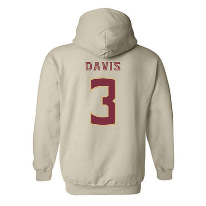 FSU - NCAA Football : Kam Davis - Replica Shersey Hooded Sweatshirt