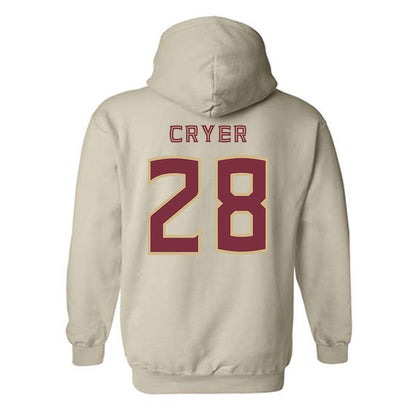 FSU - NCAA Football : Justin Cryer - Replica Shersey Hooded Sweatshirt