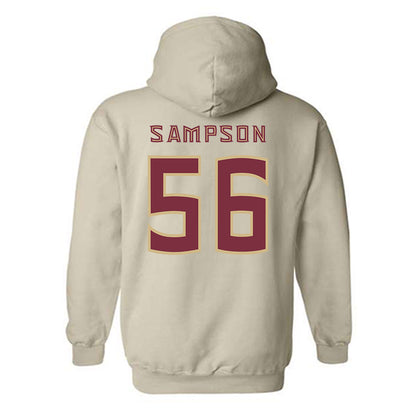 FSU - NCAA Football : KJ Sampson - Replica Shersey Hooded Sweatshirt