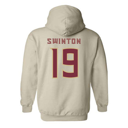 FSU - NCAA Men's Basketball : AJ Swinton - Replica Shersey Hooded Sweatshirt-1