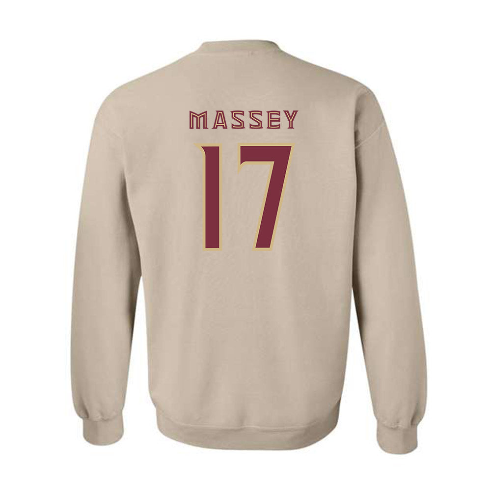 FSU - NCAA Beach Volleyball : Myriah Massey - Replica Shersey Crewneck Sweatshirt