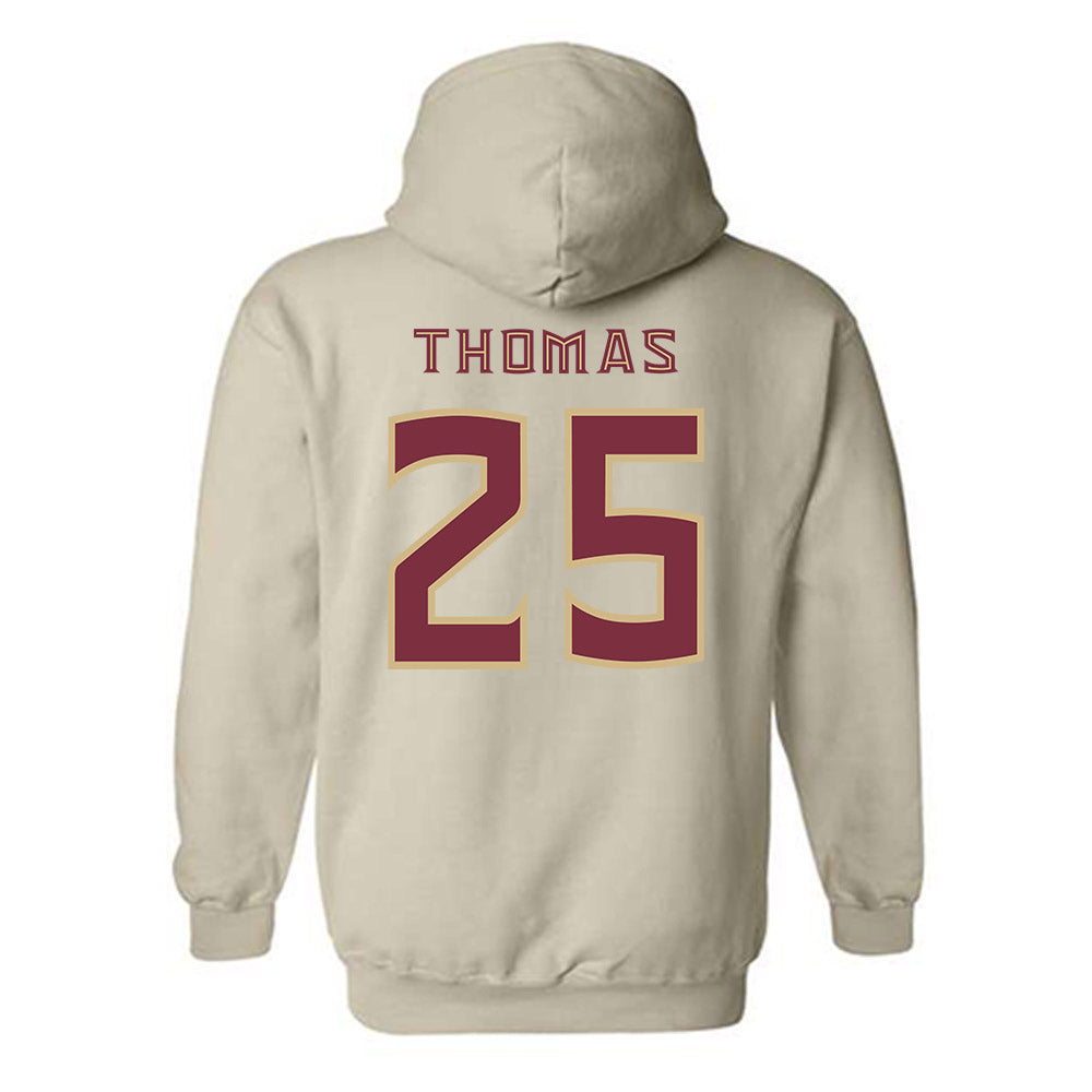 FSU - NCAA Men's Basketball : Justin Thomas - Replica Shersey Hooded Sweatshirt-1