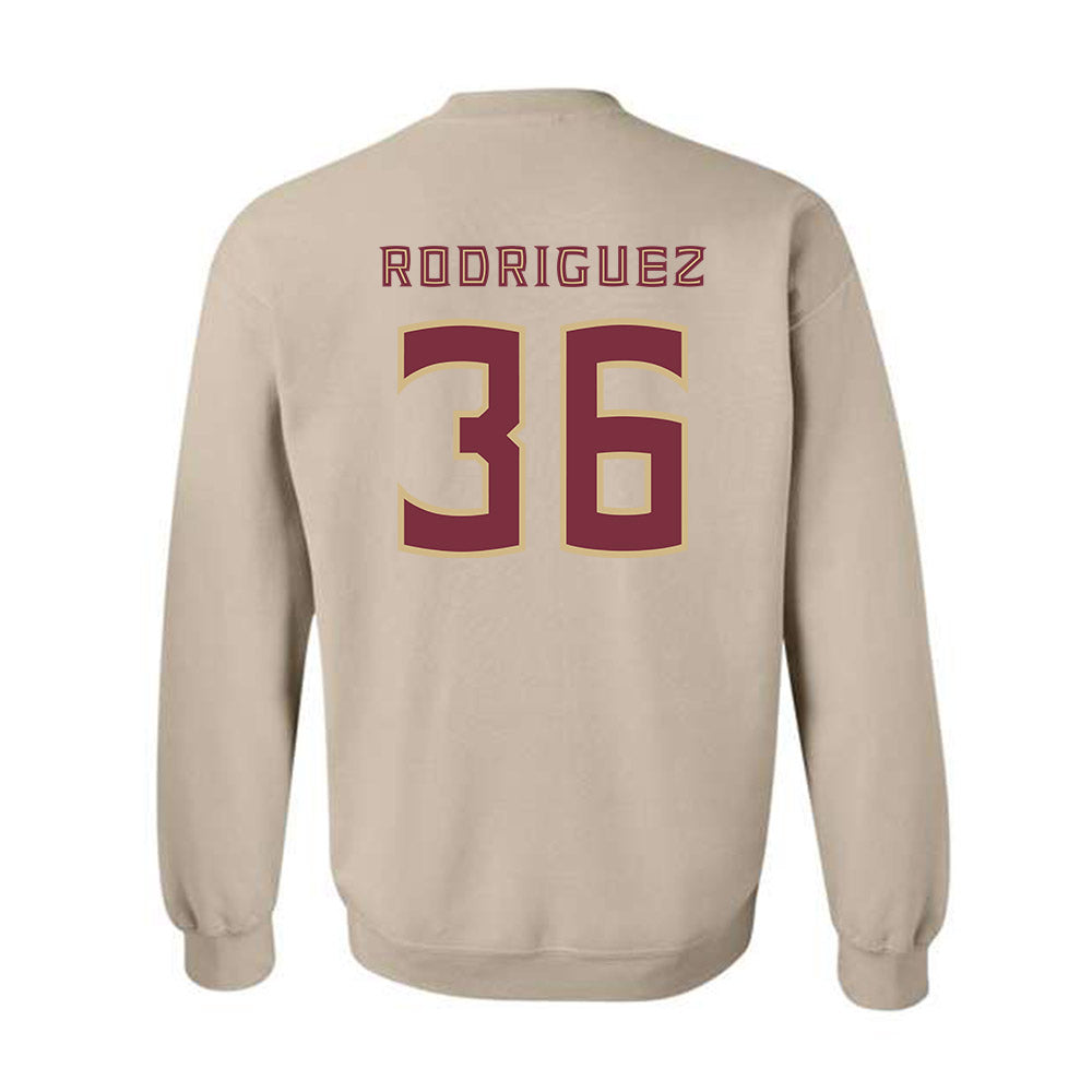 FSU - NCAA Baseball : Mookie Rodriguez - Replica Shersey Crewneck Sweatshirt-1
