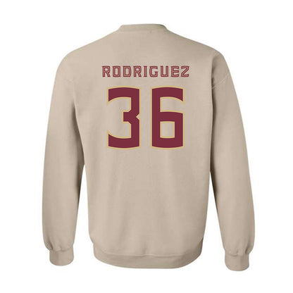 FSU - NCAA Baseball : Mookie Rodriguez - Replica Shersey Crewneck Sweatshirt-1