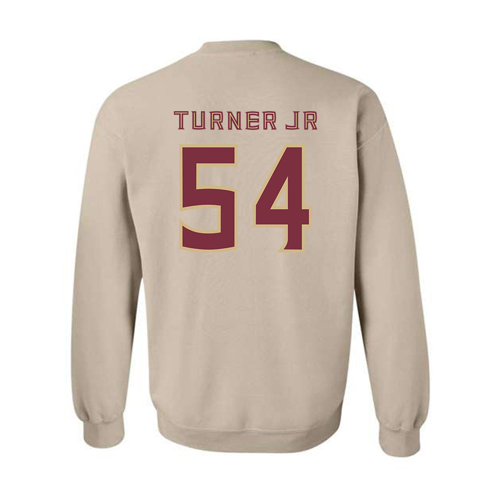 FSU - NCAA Football : Byron Turner Jr - Replica Shersey Crewneck Sweatshirt