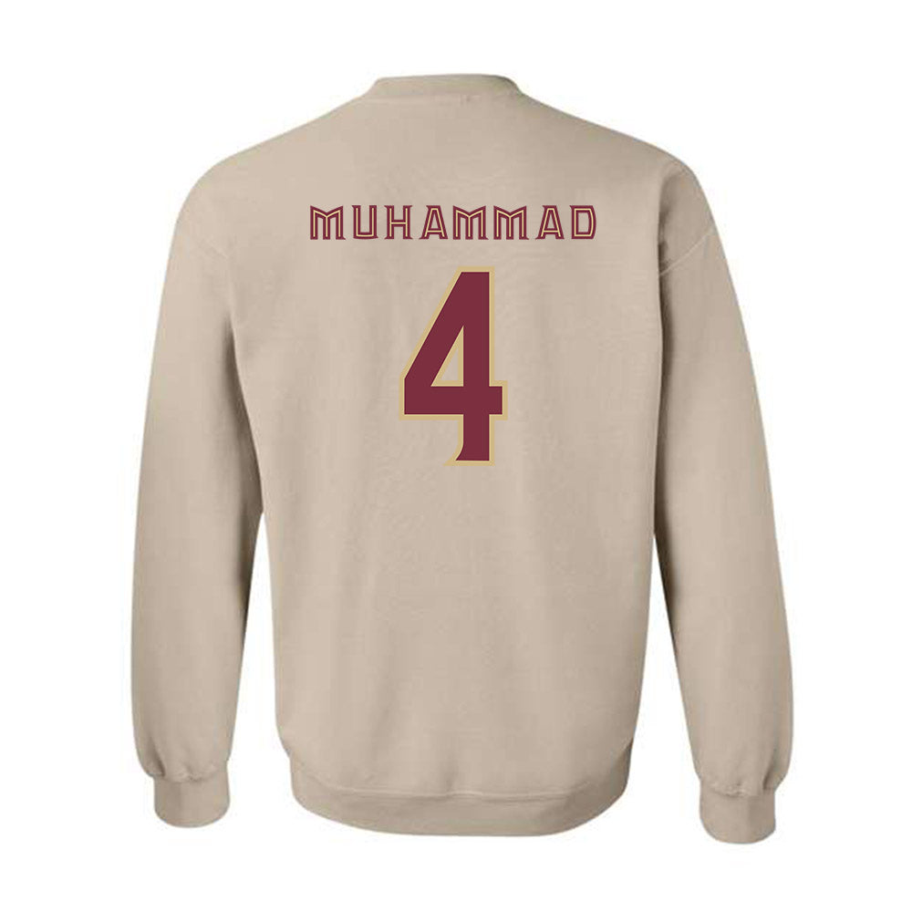 FSU - NCAA Men's Basketball : Shahid Muhammad - Replica Shersey Crewneck Sweatshirt-1