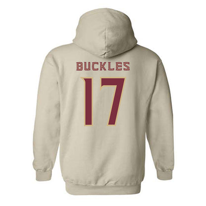 FSU - NCAA Baseball : Charlie Buckles - Replica Shersey Hooded Sweatshirt-1