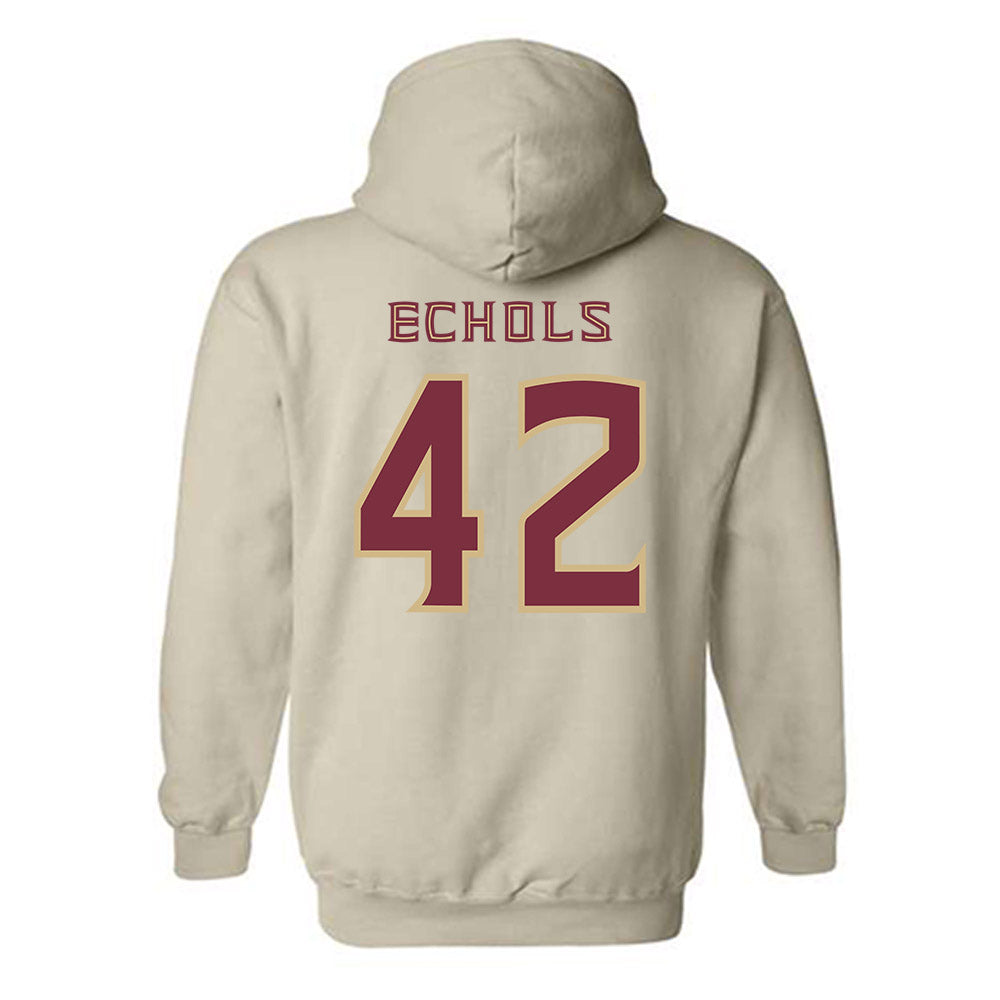 FSU - NCAA Baseball : Jacob Echols - Replica Shersey Hooded Sweatshirt-1