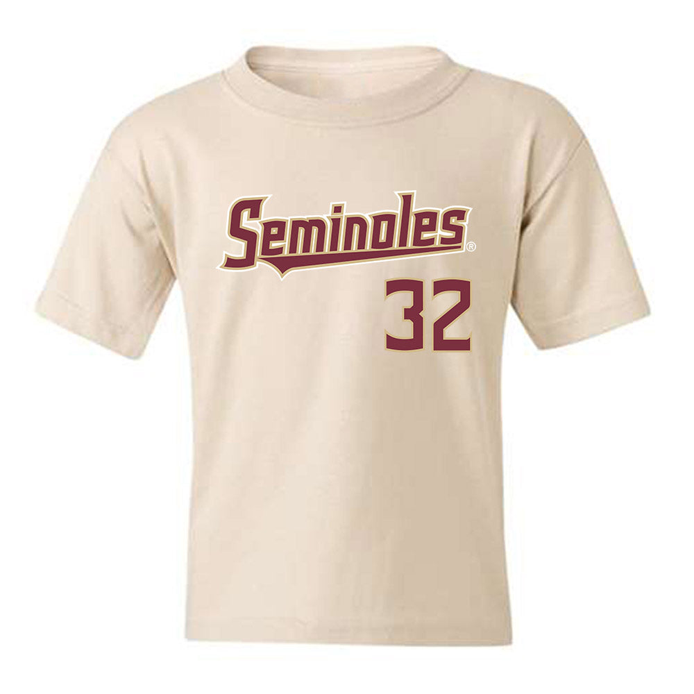 FSU - NCAA Baseball : Joshua Reiter - Replica Shersey Youth T-Shirt-0